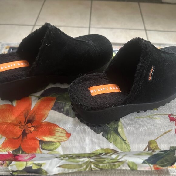 Women's Rocket Dog Platform Clogs (Black) - Picture 2 of 7